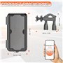 Support Telephone Moto Velo Etanche Coque a fenetre Arriere valable pour Les Smartphones jusqu'a 7,5" Fixation incassable sur Le