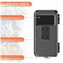 Support Telephone Moto Velo Etanche Coque a fenetre Arriere valable pour Les Smartphones jusqu'a 7,5" Fixation incassable sur Le