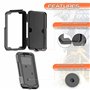 Support Telephone Moto Velo Etanche Coque a fenetre Arriere valable pour Les Smartphones jusqu'a 7,5" Fixation incassable sur Le