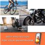 Support Telephone Moto Velo Etanche Coque a fenetre Arriere valable pour Les Smartphones jusqu'a 7,5" Fixation incassable sur Le
