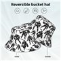 WHJDPP Black Hockey Prints Chapeau bob réfléchissant tendance et fonctionnel pour activités de plein air unisexe Noir Taille uni