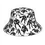 WHJDPP Black Hockey Prints Chapeau bob réfléchissant tendance et fonctionnel pour activités de plein air unisexe Noir Taille uni