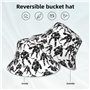 WHJDPP Black Hockey Prints Chapeau bob réfléchissant tendance et fonctionnel pour activités de plein air unisexe Noir Taille uni