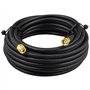 BOOBRIE Câble SMA Mâle Mâle 5M Câble RG58 50 ohms Câble d'Extension SMA Mâle vers SMA Mâle Antenne SMA pour Antenne 3G 4G LTE GP