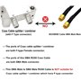 BOOBRIE Câble SMA Mâle Mâle 5M Câble RG58 50 ohms Câble d'Extension SMA Mâle vers SMA Mâle Antenne SMA pour Antenne 3G 4G LTE GP