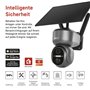 EMOS GoSmart Caméra de Surveillance Intelligente d'extérieur – Caméra IP rotative 3 MP 4G/LTE & Application – Détection de Mouve