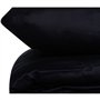 Parure de lit - 1 housse de couette 220 x 240 cm + 2 taies d'oreiller 60 x 60 cm - Satiné 100% coton - Bleu