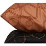 Parure de lit - 1 housse de couette 220 x 240 cm + 2 taies d'oreiller 60 x 60 cm - 100% coton ranforcé - Cuivre