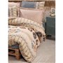 Parure de lit - 1 housse de couette 220 x 240 cm + 2 taies d'oreiller 60 x 60 cm - 100% coton ranforcé - Beige