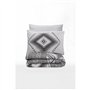 Parure de lit - 1 housse de couette 220 x 240 cm + 2 taies d'oreiller 60 x 60 cm - 100% coton ranforcé - Anthracite