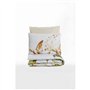 Parure de lit - 1 housse de couette 220 x 240 cm + 2 taies d'oreiller 60 x 60 cm - Satiné 100% coton - Beige