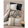 Parure de lit - 1 housse de couette 220 x 240 cm + 2 taies d'oreiller 60 x 60 cm - 100% coton ranforcé - Blanc