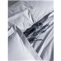 Parure de lit - 1 housse de couette 220 x 240 cm + 2 taies d'oreiller 60 x 60 cm - Satiné 100% coton - Gris