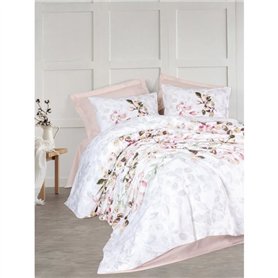 Parure de lit - 1 housse de couette 220 x 240 cm + 2 taies d'oreiller 60 x 60 cm - 100% coton ranforcé - Beige