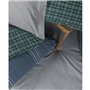 Parure de lit - 1 housse de couette 220 x 240 cm + 2 taies d'oreiller 60 x 60 cm - 50% coton, 50% polyester - Bleu