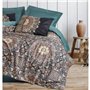 Parure de lit - 1 housse de couette 220 x 240 cm + 2 taies d'oreiller 60 x 60 cm - Satiné 100% coton - Essence