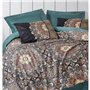 Parure de lit - 1 housse de couette 220 x 240 cm + 2 taies d'oreiller 60 x 60 cm - Satiné 100% coton - Essence