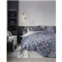 Parure de lit - 1 housse de couette 220 x 240 cm + 2 taies d'oreiller 60 x 60 cm - Satiné 100% coton - Beige