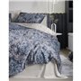 Parure de lit - 1 housse de couette 220 x 240 cm + 2 taies d'oreiller 60 x 60 cm - Satiné 100% coton - Beige