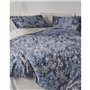 Parure de lit - 1 housse de couette 220 x 240 cm + 2 taies d'oreiller 60 x 60 cm - Satiné 100% coton - Beige