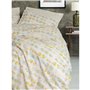 Parure de lit - 1 housse de couette 220 x 240 cm + 2 taies d'oreiller 60 x 60 cm - 100% coton ranforcé - Beige