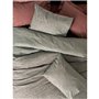 Parure de lit - 1 housse de couette 220 x 240 cm + 2 taies d'oreiller 60 x 60 cm - 100% coton ranforcé - Rouge