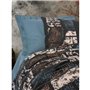 Parure de lit - 1 housse de couette 220 x 240 cm + 2 taies d'oreiller 60 x 60 cm - 100% coton ranforcé - Vert