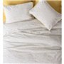 Parure de lit - 1 housse de couette 220 x 240 cm + 2 taies d'oreiller 60 x 60 cm - 100% coton ranforcé - Moutarde