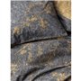 Parure de lit - 1 housse de couette 220 x 240 cm + 2 taies d'oreiller 60 x 60 cm - 100% coton ranforcé - Moutarde