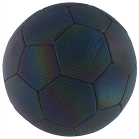 MaxiMondo Ballon de Foot Lumineux - Football Taille 5 - Ballon Enfant et Adulte Holographique/Réfléchissant - Ballon pour Utilis