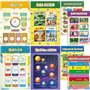 Lot de 8 Posters Découverte Enfant 42*28 cm-Affiches Éducatives Françaises sur Saisons