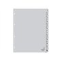 Kangaro Lot de 12 intercalaires numérotés en polypropylène 120 microns Gris Format A4