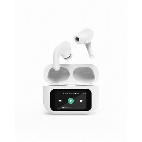Casque GEMBIRD TWS-LCD-ANC-01-W Blanc