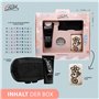 Set pour Tatouages Temporaires - Make Up Noir et Tampon + 80 Strass Autocollants + 1 Pierres à Tatouer - Taille M