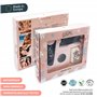 Set pour Tatouages Temporaires - Make Up Noir et Tampon + 80 Strass Autocollants + 1 Pierres à Tatouer - Taille M