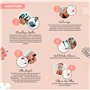 Set pour Tatouages Temporaires - Make Up Noir et Tampon + 80 Strass Autocollants + 1 Pierres à Tatouer - Taille M