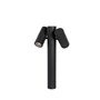 QAZQA duo - Lampe sur pied extérieur - 2 lumière - L 25 cm - Noir - Moderne - éclairage extérieur