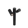 QAZQA duo - Lampe sur pied extérieur - 2 lumière - L 25 cm - Noir - Moderne - éclairage extérieur
