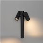 QAZQA duo - Lampe sur pied extérieur - 2 lumière - L 25 cm - Noir - Moderne - éclairage extérieur