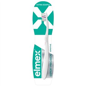 ELMEX - Brosse à dents Expert Precision Sensitive - Extra Souple - Pour Dents Sensibles - Nettoyage en Profondeur