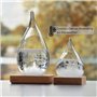Mikamax – mm Storm Glass Small – Affichage météo – Station météo – Prévisions Waterdrop Glass – Décoration intérieure – Décorati