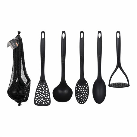 Ensemble d'ustensiles de cuisine Lifetime Noir Plastique 5 Pièces