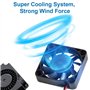 MMOBIEL 2 en 1 Ventilateur silencieux d'extrémité chaude extrudeuse et turbo de refroidissement CC 24 V 40 x 40 x 10 mm compatib