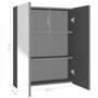 vidaXL Armadietto a Specchio per Bagno 60x15x75 cm MDF Antracite