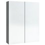 vidaXL Armadietto a Specchio per Bagno 60x15x75 cm MDF Antracite