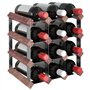 vidaXL Casier à Bouteilles pour 12 Bouteilles Porte-Bouteille Étagère à Vin Stockage Rangement Maison Intérieur Marron Bois Pin 
