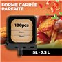 UNBOX Papier Cuisson Airfryer – 100 Pièces, 20-24 cm, Antiadhésif & Résistant à l’Huile – Pour Friteuse Sans Huile XXL Cosori 4,