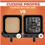 UNBOX Papier Cuisson Airfryer – 100 Pièces, 20-24 cm, Antiadhésif & Résistant à l’Huile – Pour Friteuse Sans Huile XXL Cosori 4,