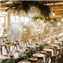 Elalove 70 Ballons Blancs et Dorés à Paillettes pour Mariage Anniversaire - Kit Décoration Fête avec 20 Ballons Or 12", 10 Ballo