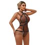 YIYELIY Chaîne de corps en cuir punk Ceinture Harnais Chaînes thoracique en cuir Noir Chaîne de taille en cuir Ceinture pour fem